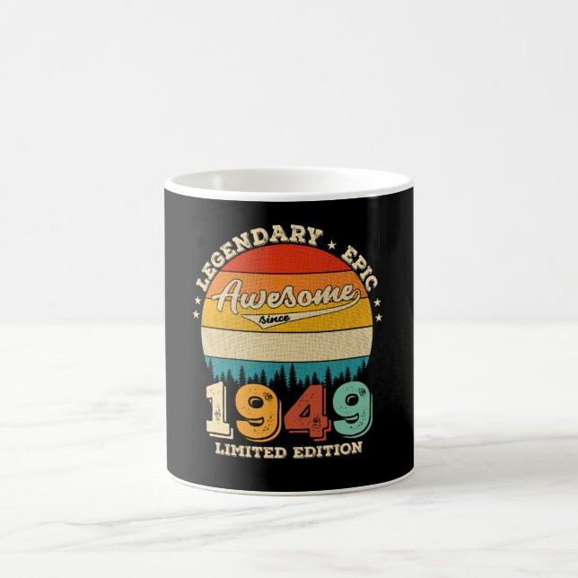 Mug anniversaire de 76 ans 1949 Magnifique 76e anniver (Centre)
