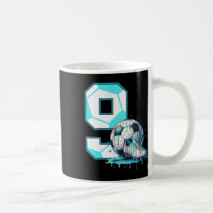 Mug Anniversaire de 9 ans de football Crème glacée Dri