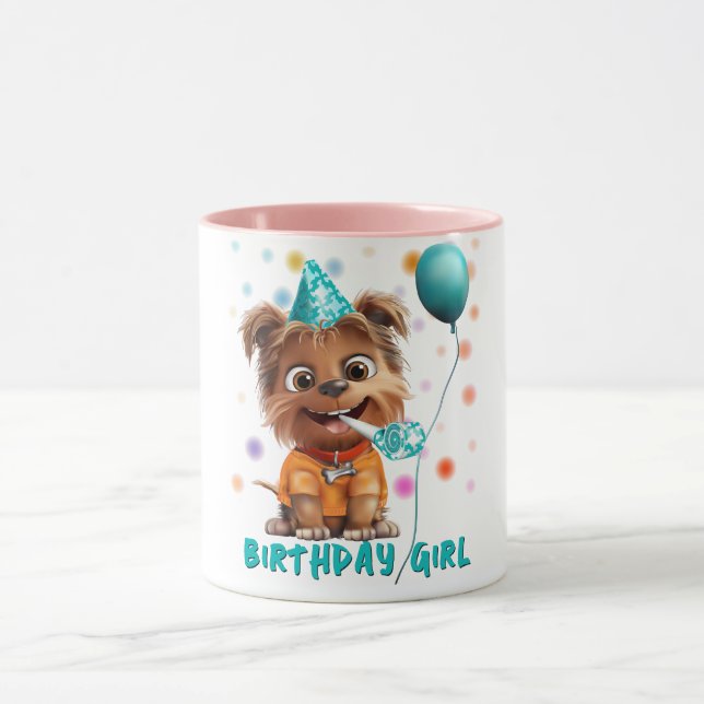 Mug Anniversaire de chien (Centre)