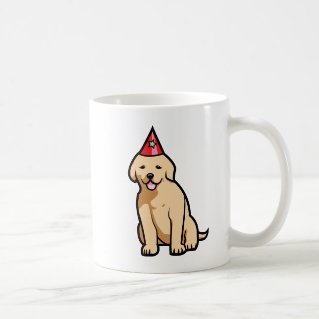 Mug Anniversaire de chiot de golden retriever (Droite)