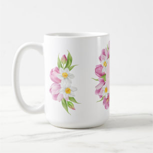 Mug Anniversaire de enfant de fleurs colorées au print