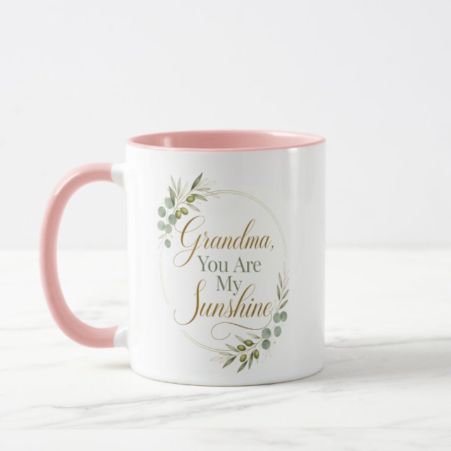 Mug Anniversaire de Grand-mère Sunshine (Gauche)