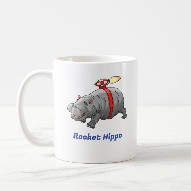 Mug Anniversaire de Hippo Fusée (Gauche)