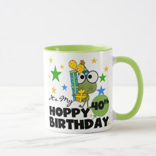Mug Anniversaire de houblon de Froggie quarantième