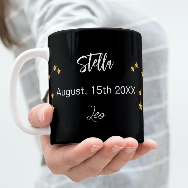 Mug Anniversaire de la constellation d'étoile en or no (Créateur téléchargé)