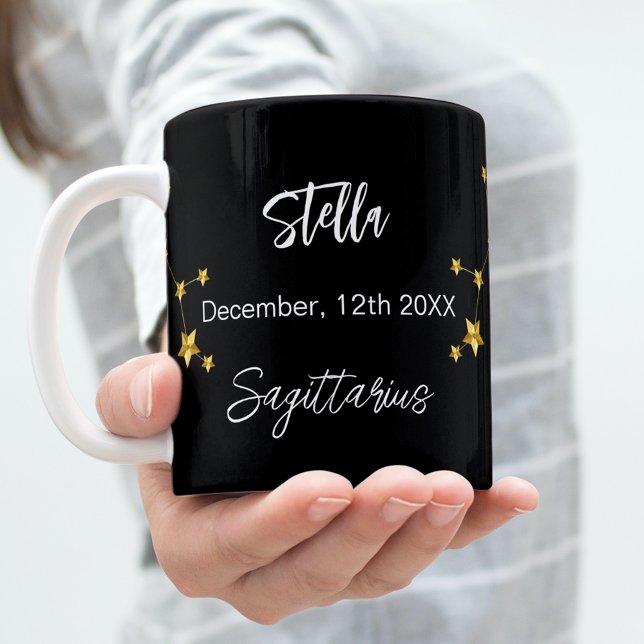 Mug Anniversaire de la constellation d'étoiles Sagitta (Créateur téléchargé)