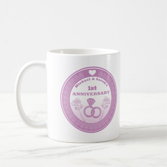 Mug Anniversaire de mariage Changement d'année au look (Gauche)