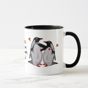 Mug Anniversaire de pingouin cinquantième