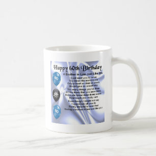 Mug Anniversaire de poème de beau-frère soixantième