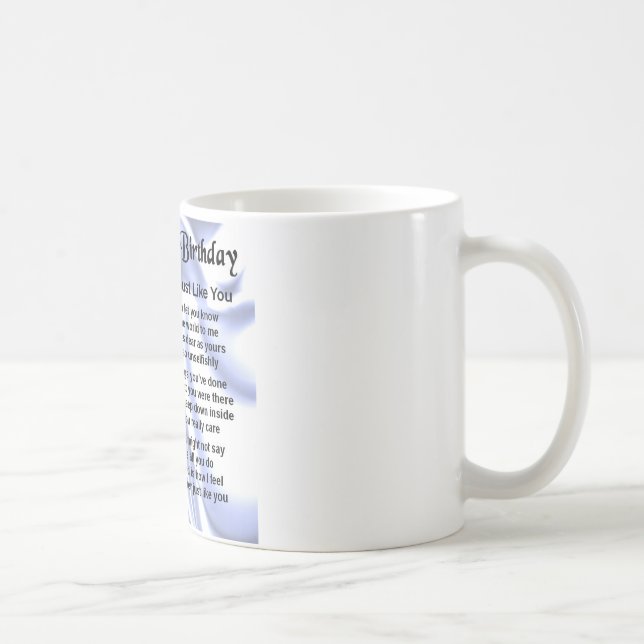 Mug Anniversaire de poème de frère soixantième (Droite)