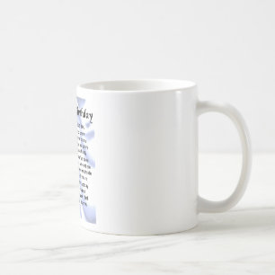 Mug Anniversaire de poème de papa quatre-vingtième