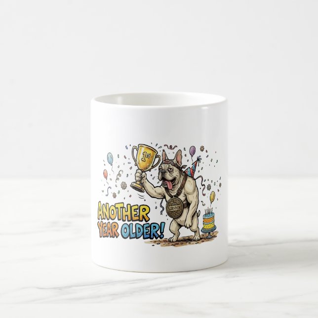Mug Anniversaire de survie de drôle de Bouledogue Fran (Centre)