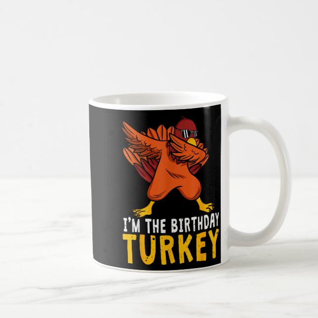 Mug Anniversaire de Thanksgiving Drôle Bday Né le jour (Droite)