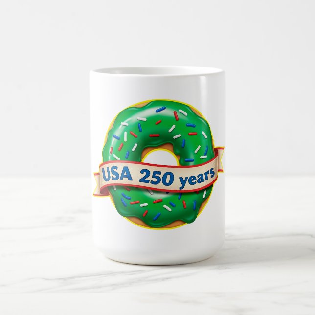 Mug Anniversaire des 250 ans de l'Amérique avec un don (Centre)