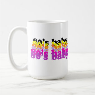 Mug Anniversaire des années 80 Millennial né huitante 