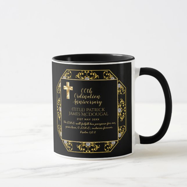 MUG ANNIVERSAIRE D'ORDRE DE DEACON TOUTES LES ANNÉES - (Droite)