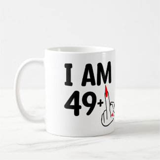 Mug Anniversaire drôle 50 Ans J'ai 49 ans plus