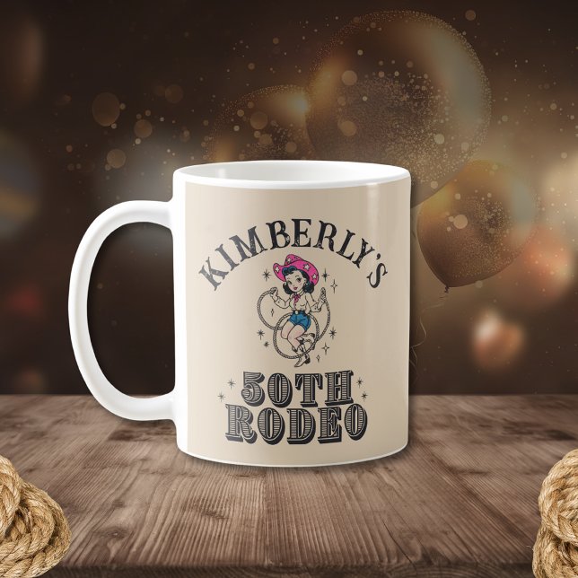 Mug Anniversaire du 50e Rodéo de l'Ouest (Créateur téléchargé)