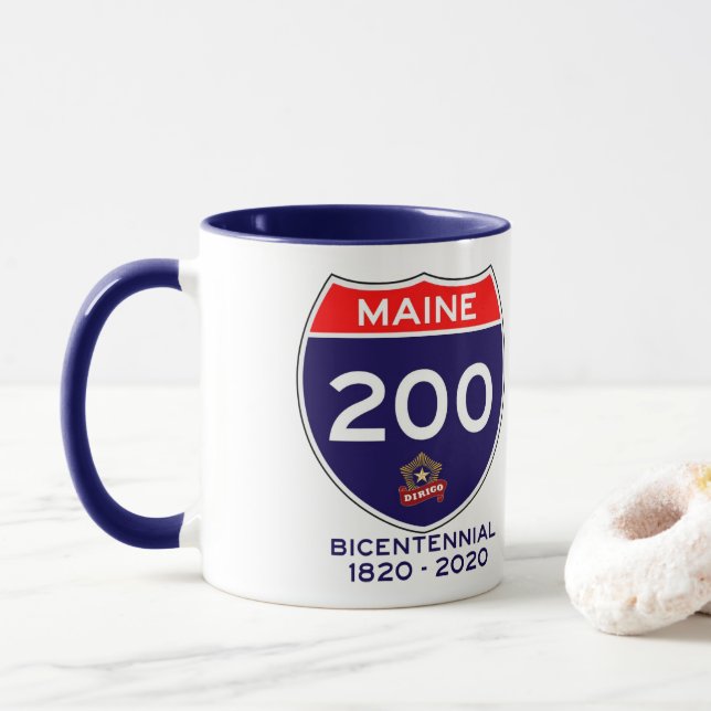 Mug Anniversaire du Maine 200th bicentenaire (Avec donut)