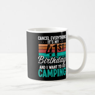 Mug Anniversaire d'un campeur de 41 ans pour hommes Mo