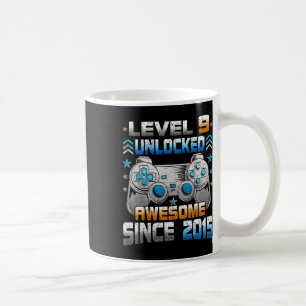 Mug Anniversaire Enfant Garçon Joueur 9 Ans Niveau 9 D
