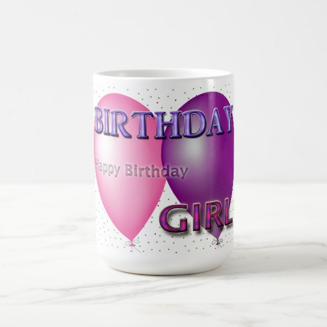 Mug Anniversaire Fille heureux Anniversaire (Centre)