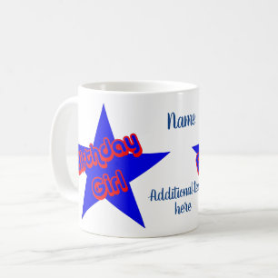 Mug Anniversaire fille mignonne personnalisée