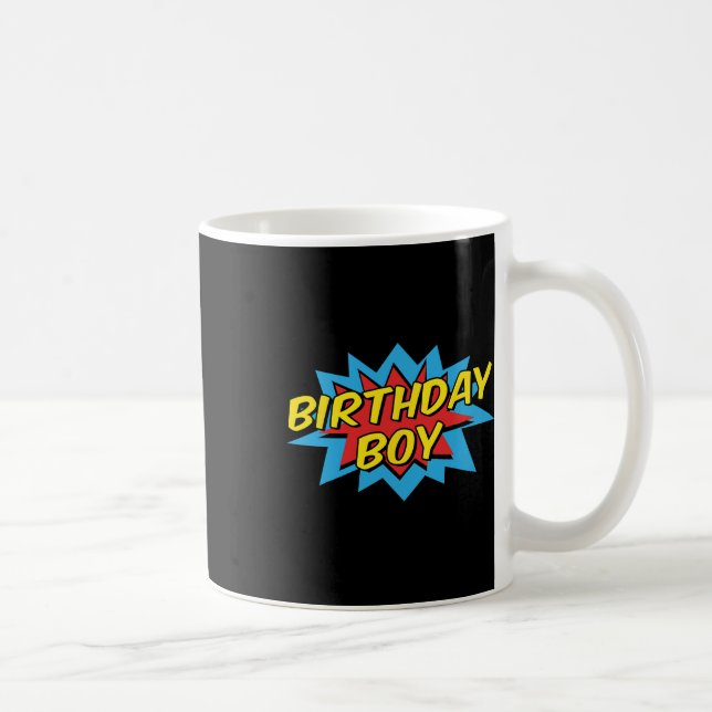 Mug Anniversaire Garçon Cute Enfants Superhero Corresp (Droite)