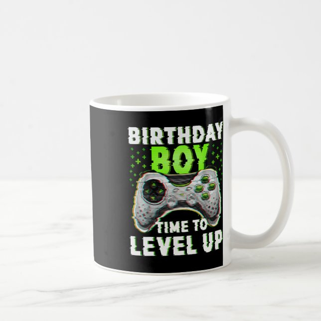 Mug Anniversaire Garçon Temps Pour Augmenter Jeux Vidé (Droite)