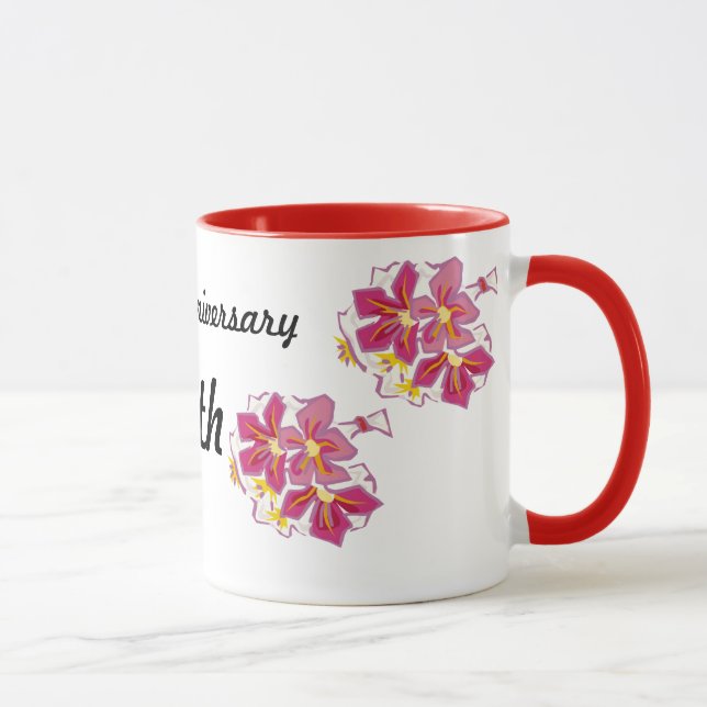 Mug Anniversaire heureux cinquantième (Droite)