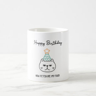 mug anniversaire maman chat drôle