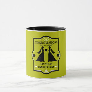 Mug Anniversaire Mariage des filles gays