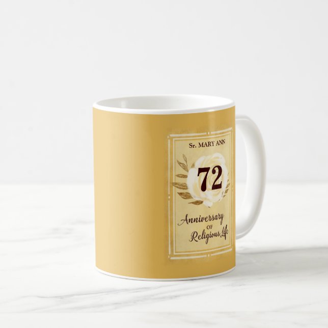 Mug Anniversaire personnalisable de la religieuse Nun  (Devant droit)