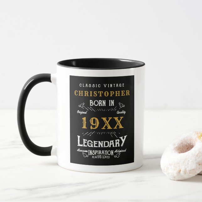 Mug Anniversaire Personnalisé Meilleur Père Jamais Lég (Avec donut)