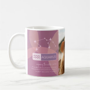 Mug Anniversaire Personnalisé - Zodiac Aquarius - Nom