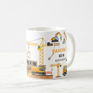Mug Anniversaire Simple de Construction Moderne pour E