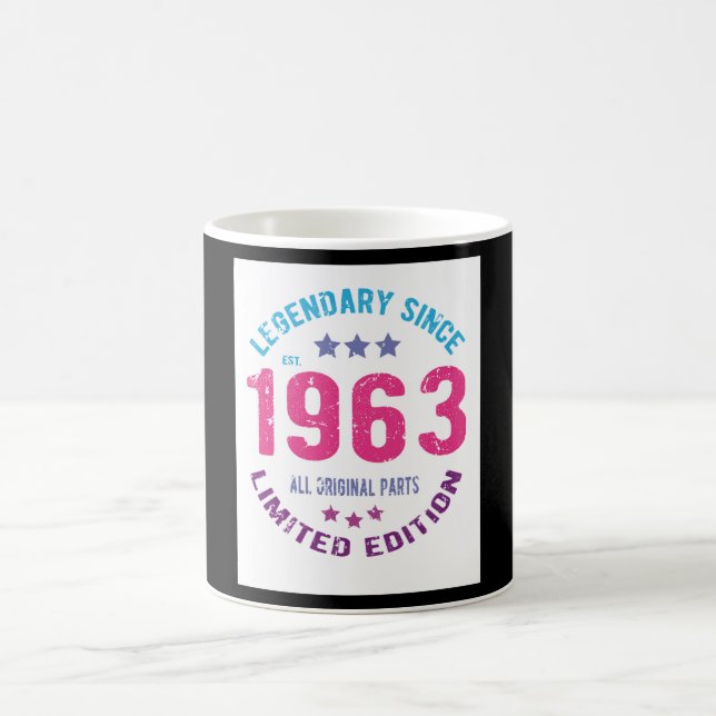 Mug Anniversaire Vintage 1963 (Centre)