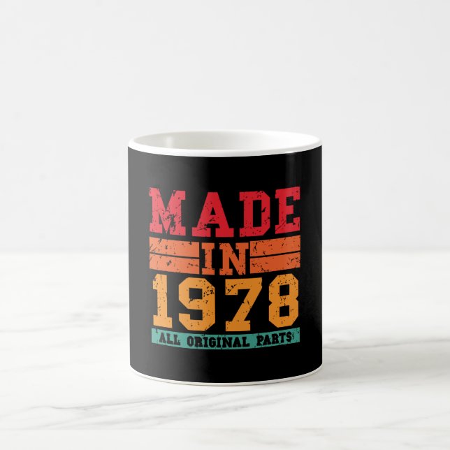 Mug Anniversaire Vintage de 1978 (Centre)