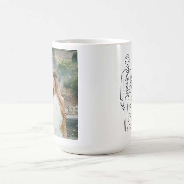 Mug Anniversary & Valentine Gift | Romantic Couple Pho (Centre)