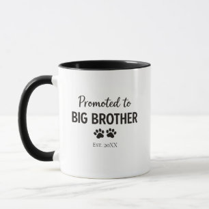 Mug Annonce de bébé chien Grand frère