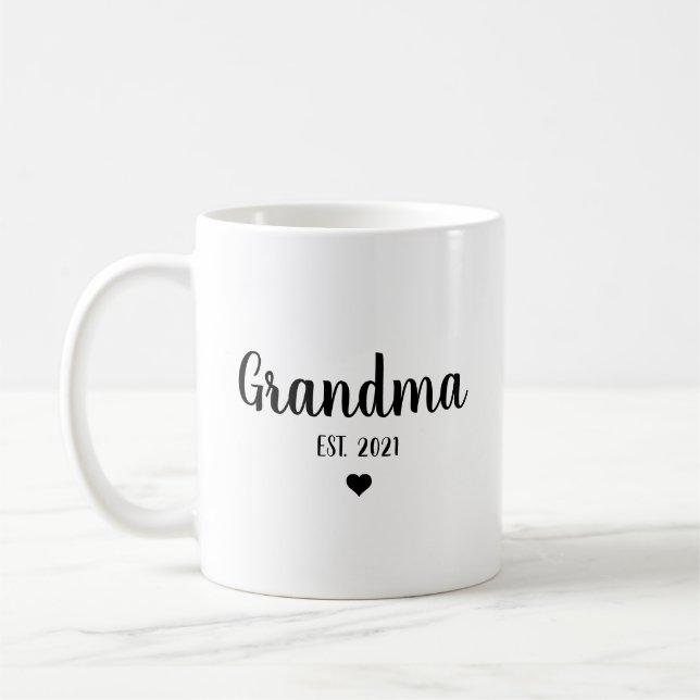 Mug Annonce de grossesse de grand-mère Est Révélation  (Gauche)