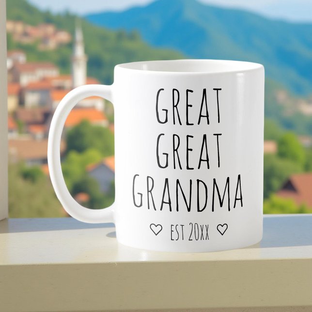 Mug Annonce de grossesse personnalisée pour l'arrière- (Créateur téléchargé)