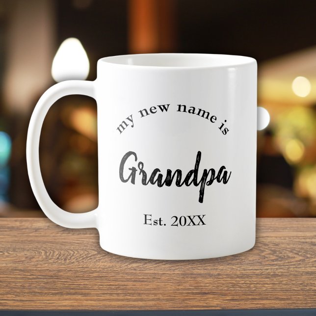 Mug Annonce de l'année de naissance de Papy et de son  (Créateur téléchargé)