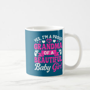 Mug Annonce de nouveau bébé 1ère fois fière grand-mère
