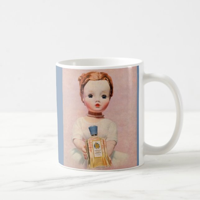 Mug annonce de Yardley des années 1950 avec la poupée (Droite)