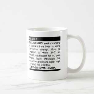 Mug Annonce mauvaise de génie