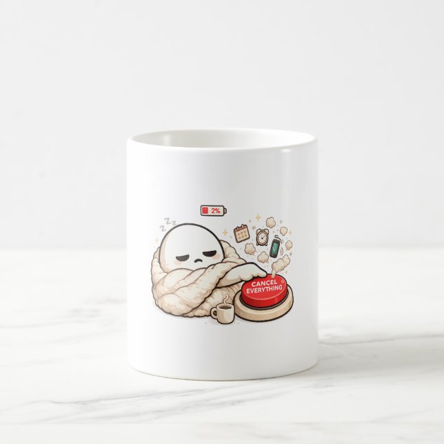 Mug Annuler Tout 2% de batterie  (Centre)