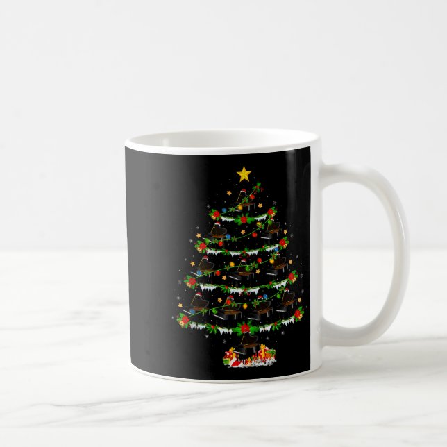 Mug Ano Christmas Tree Lights Music Lover Musical Xmas (Droite)