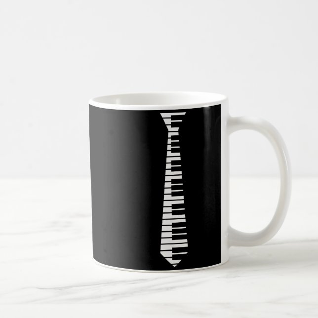 Mug Ano Neck Tie Funny Humorous Keyboard Music Player  (Droite)