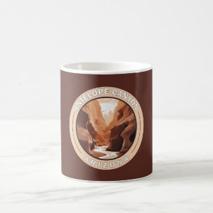 Mug Antelope Canyon Arizona Retro Badge